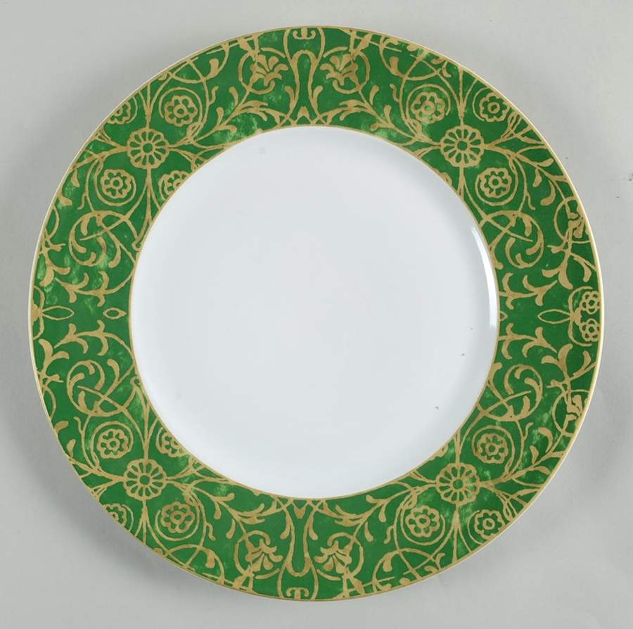 Pilar Emerald Green Dinner Plate by 222 Fifth (PTS)-1