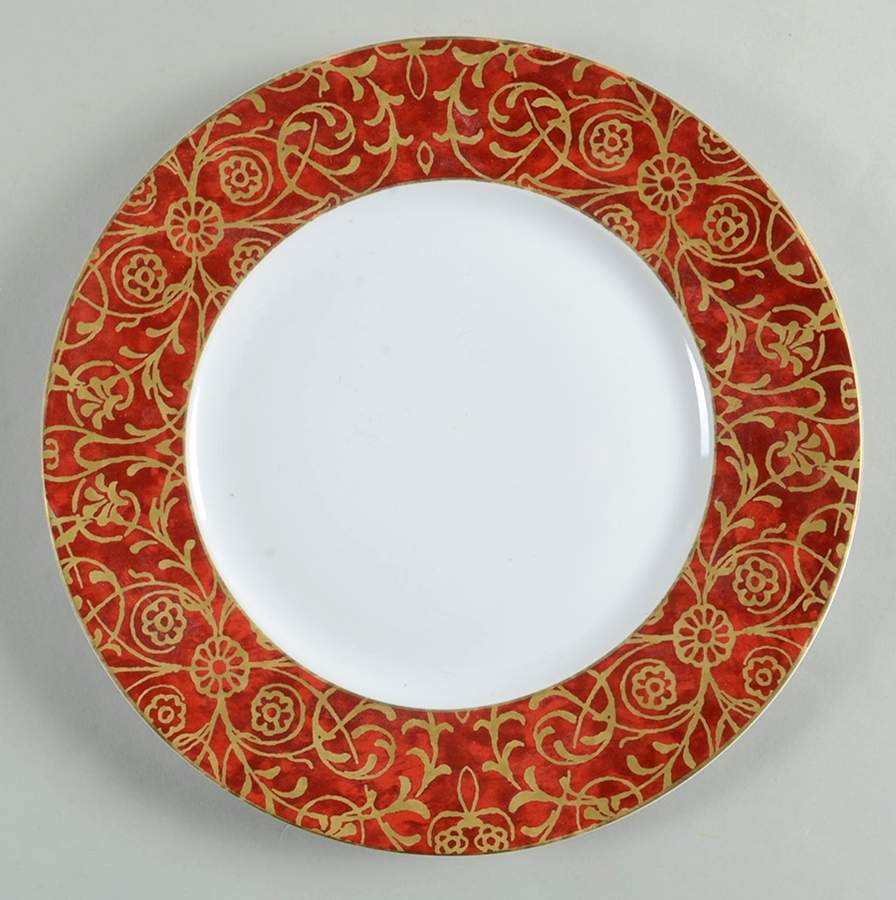 Pilar Red Dinner Plate by 222 Fifth (PTS)-1