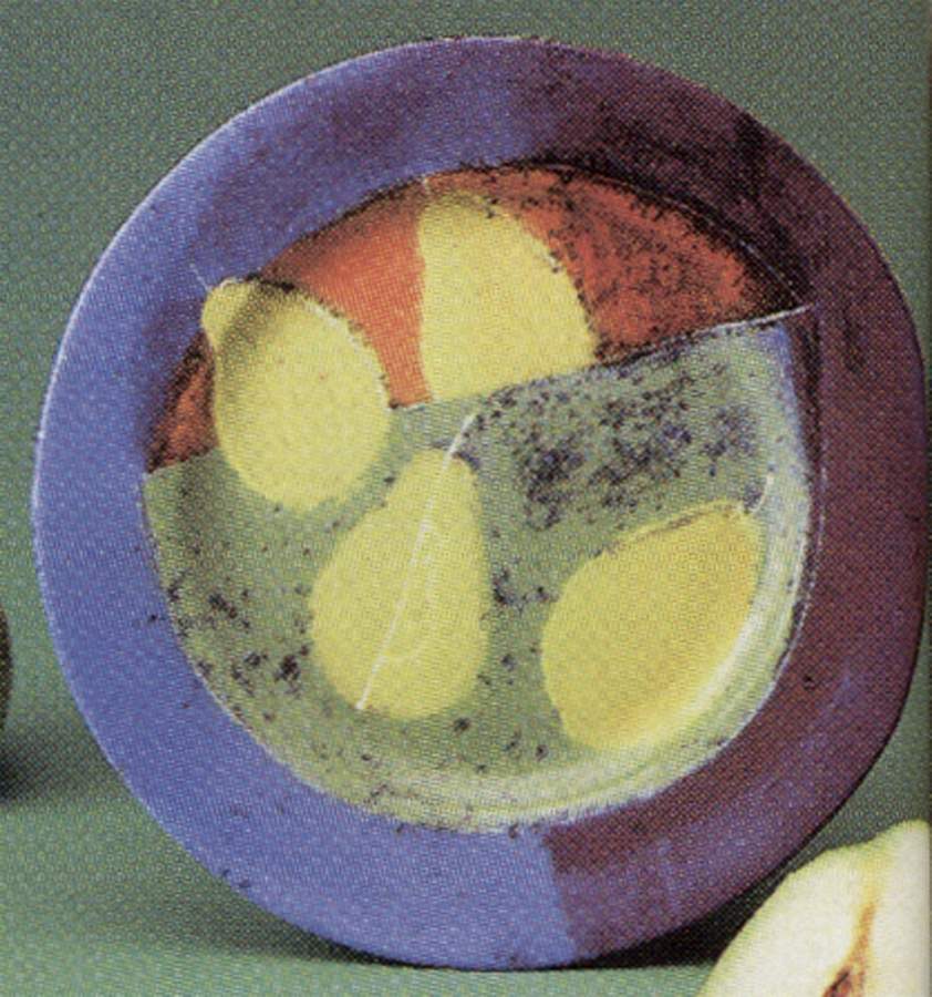 Purple Still Life Salad Plate by Apropos-1