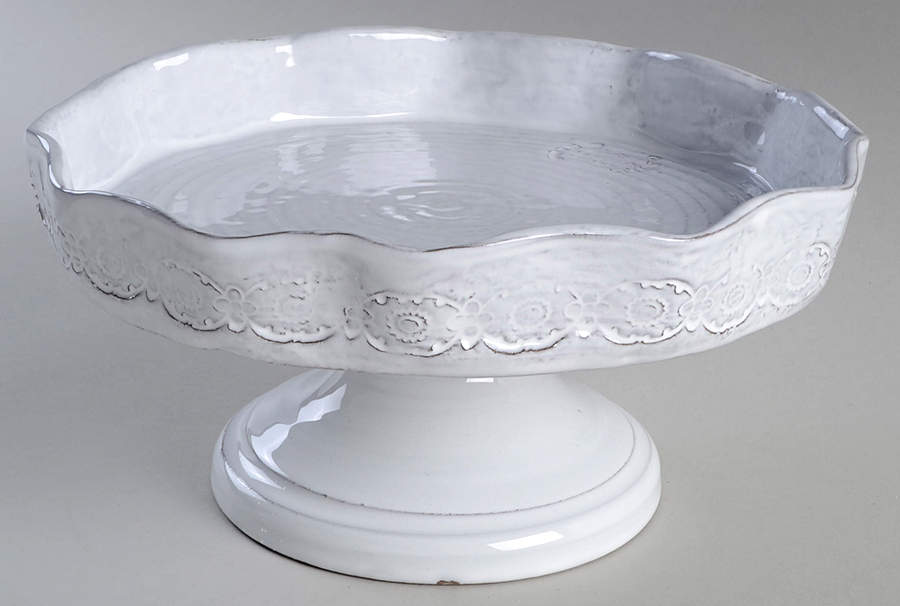 Glenna 9" Diameter Pedestal Cake Stand by Anthropologie-1