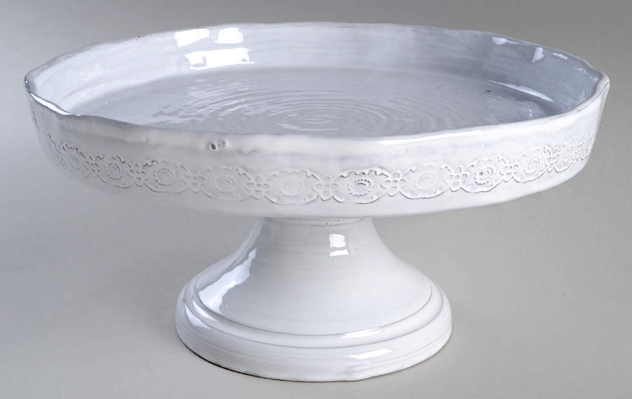 Glenna 12" Diameter Pedestal Cake Stand by Anthropologie-1