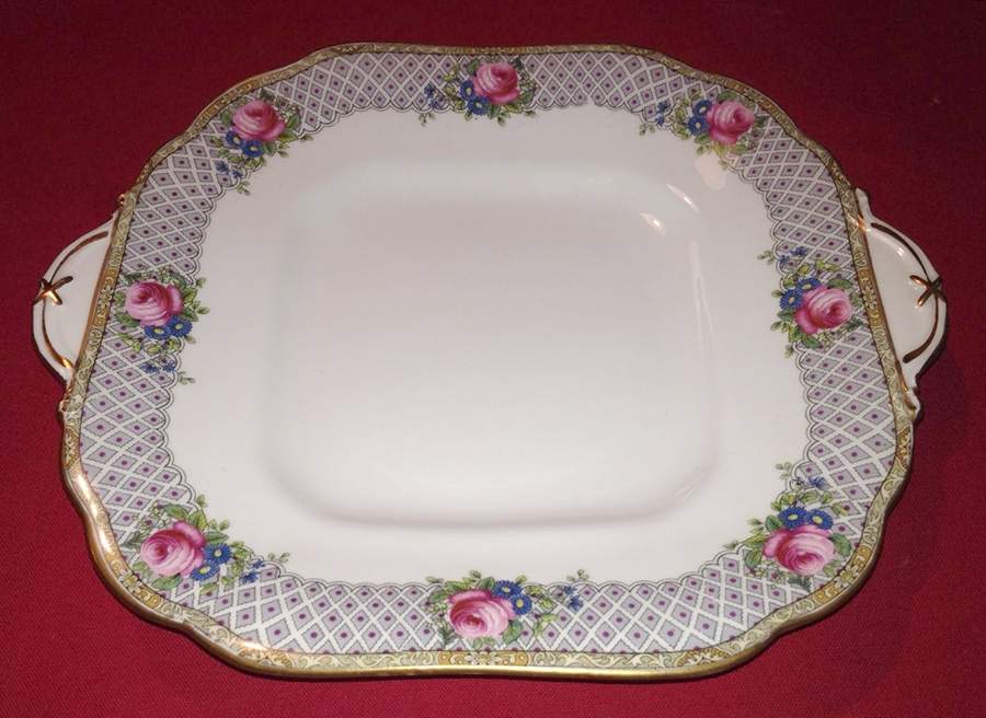 AYN275 Handled Cake Plate by John  Aynsley & Sons-1