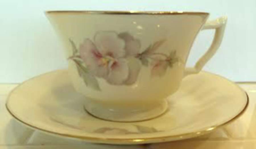 ATS89 Footed Cup & Saucer Set by Atlas China (NY)-1