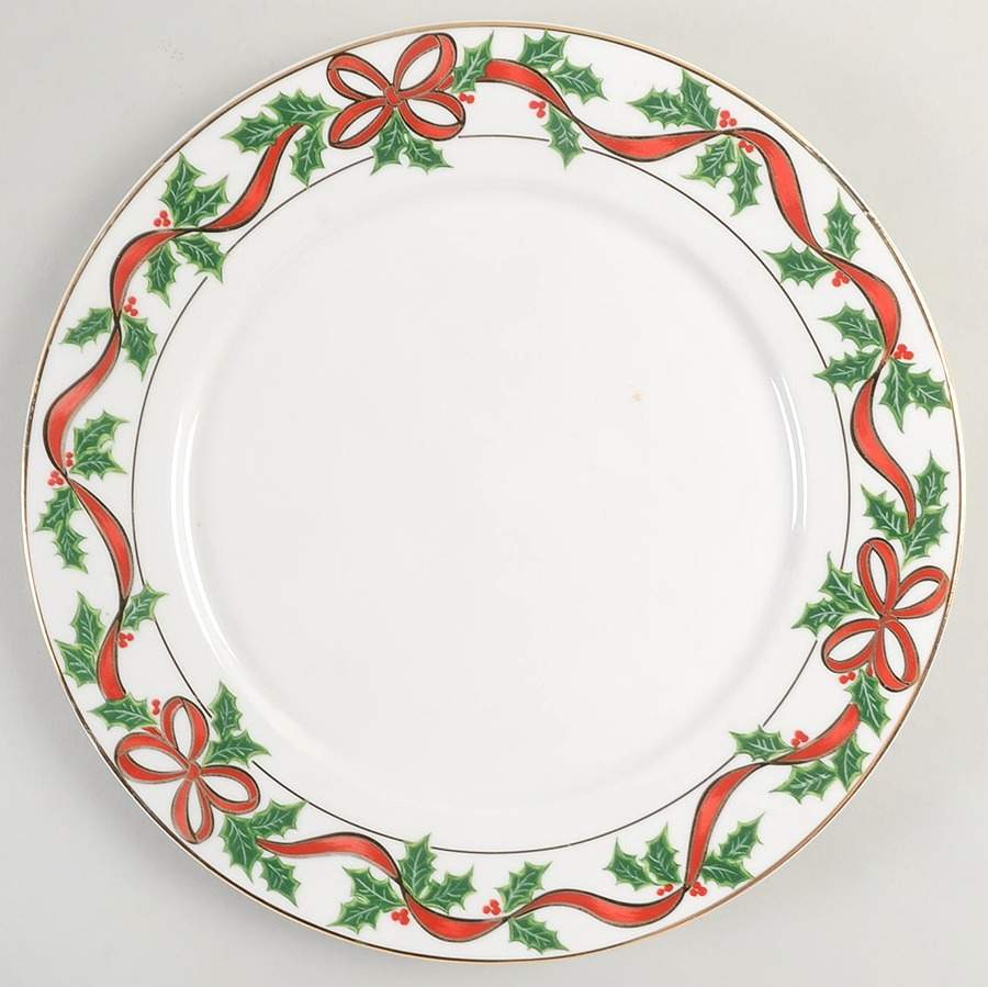 Holiday Ribbon 12" Chop Plate (Round Platter) by American Atelier-1