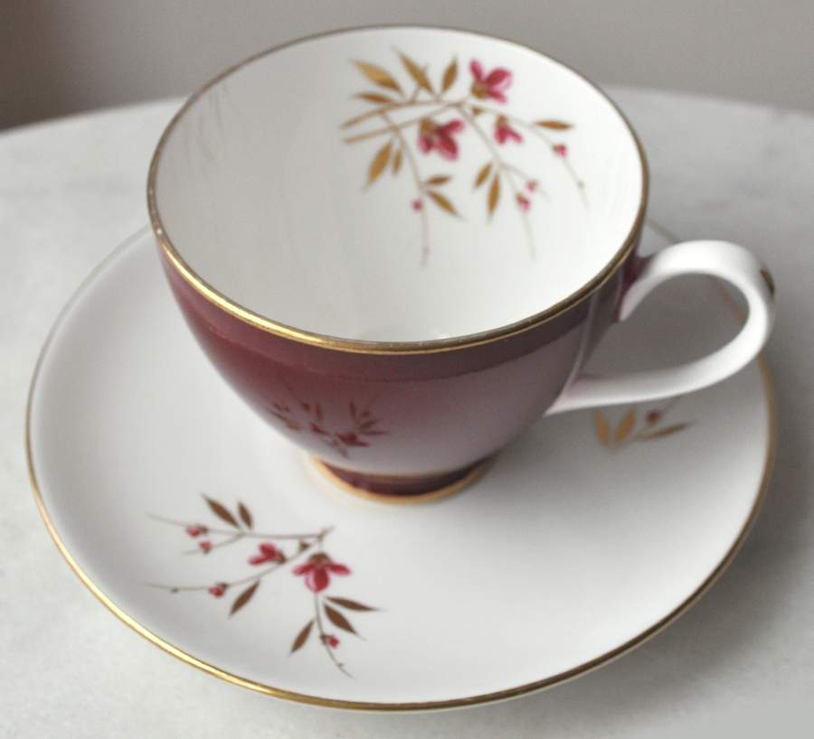 H1036 Footed Cup & Saucer Set by Adderley-1