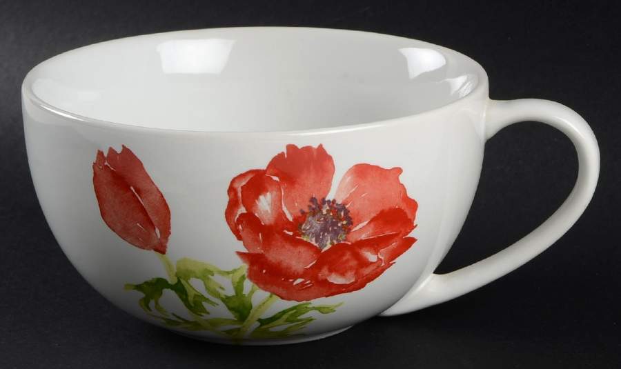 Anemone Red Soup Mug by 222 Fifth (PTS)-1