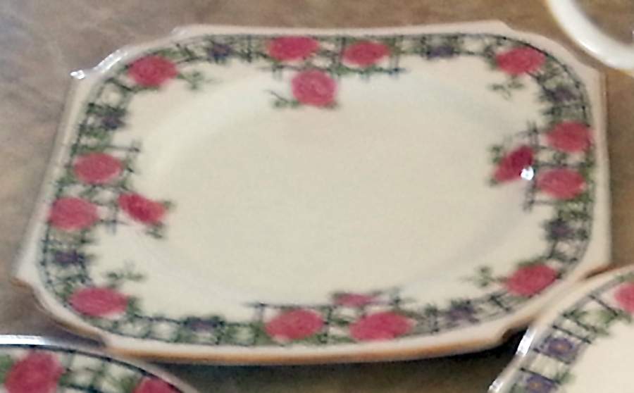 H329 Square Dessert Plate by John  Aynsley & Sons-1