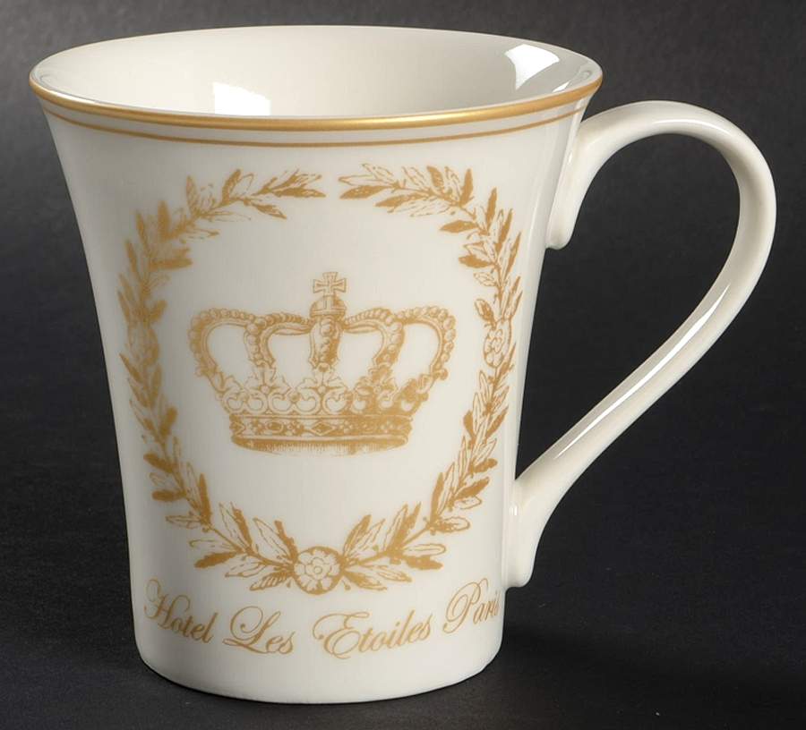 Les Etoiles Crown Gold Mug by 222 Fifth (PTS)-1