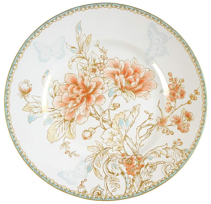 Zoe White Salad Plate by 222 Fifth (PTS)-1