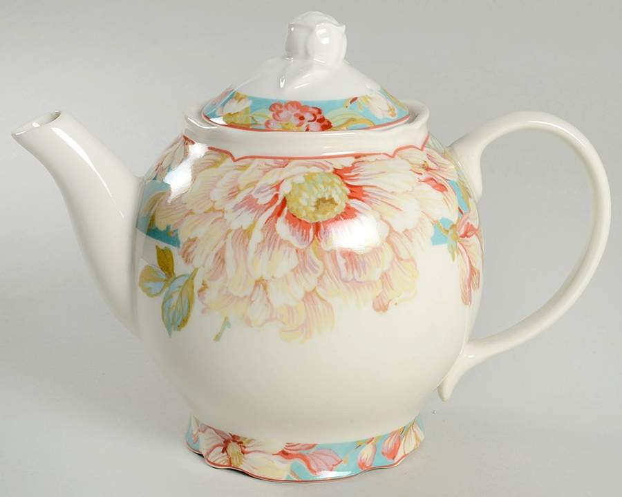 Marley Teal Teapot & Lid by 222 Fifth (PTS)-1