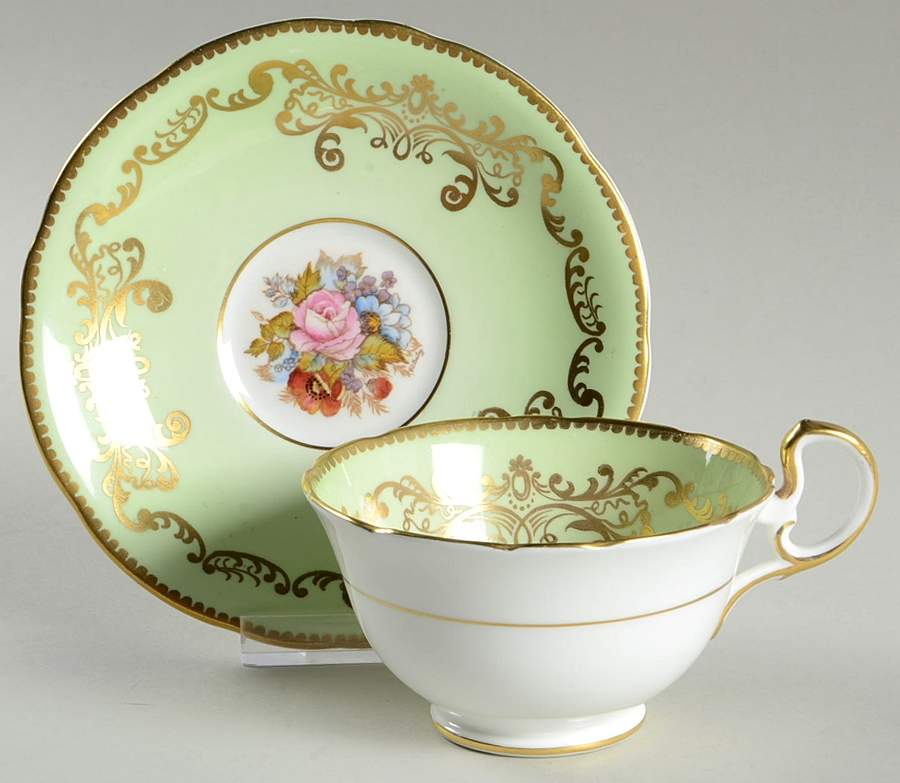 C992-2 Footed Cup & Saucer Set by John  Aynsley & Sons-1