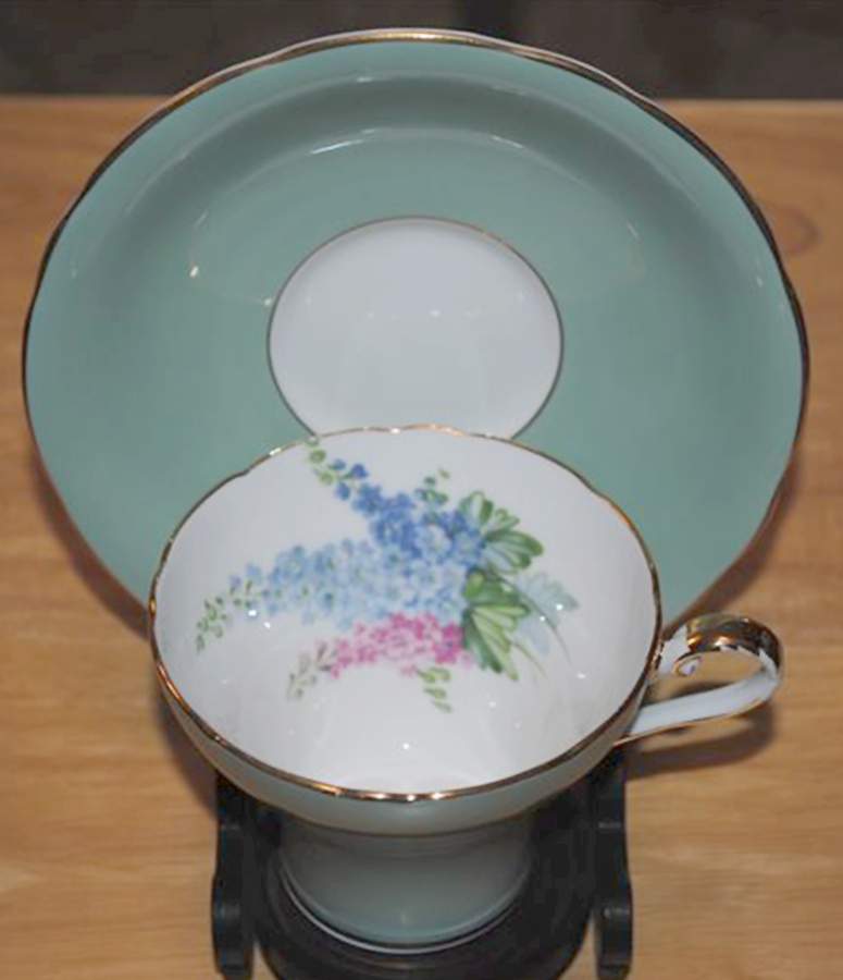 C1582 Footed Cup & Saucer Set by John  Aynsley & Sons-1