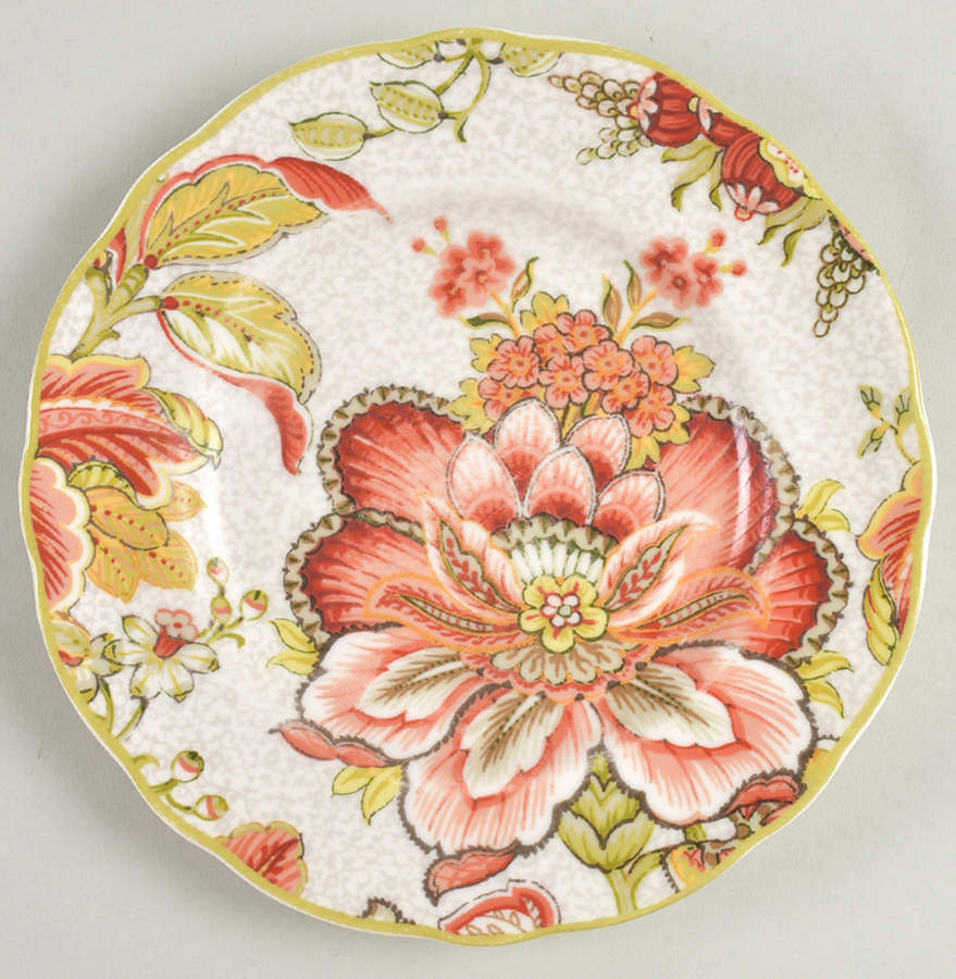 Eliana Red Bread & Butter Plate by 222 Fifth (PTS)-1