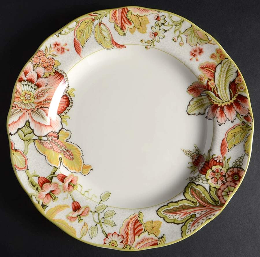 Eliana Red Dinner Plate by 222 Fifth (PTS)-1