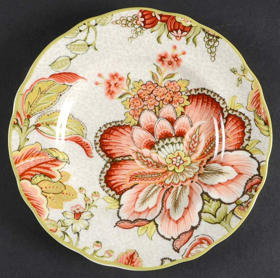Eliana Red Appetizer Plate by 222 Fifth (PTS)-1