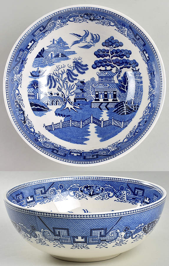 Blue Willow 9" Round Vegetable Bowl by A A Importing Co-1