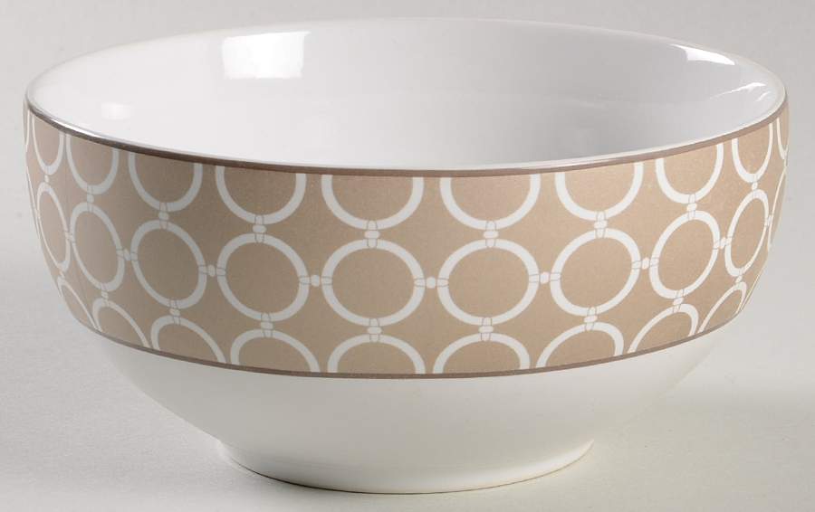 Chain Link Pewter Soup/Cereal Bowl by 222 Fifth (PTS)-1