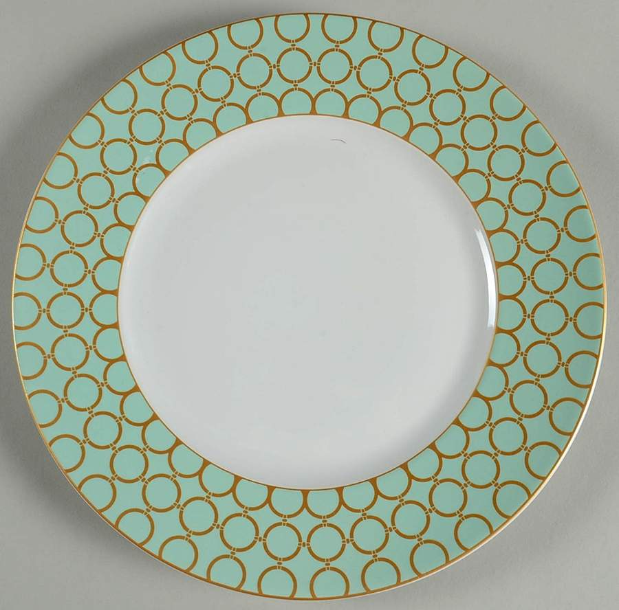 Chain Link Seafoam Dinner Plate by 222 Fifth (PTS)-1