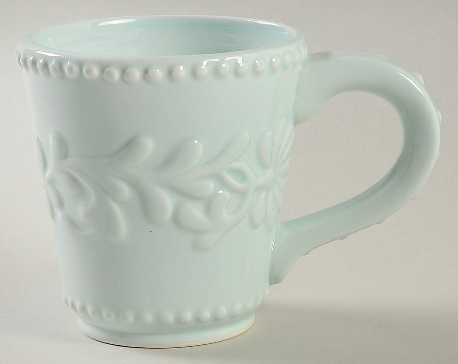 Bianca Leaf Blue Mist Mug by American Atelier-1