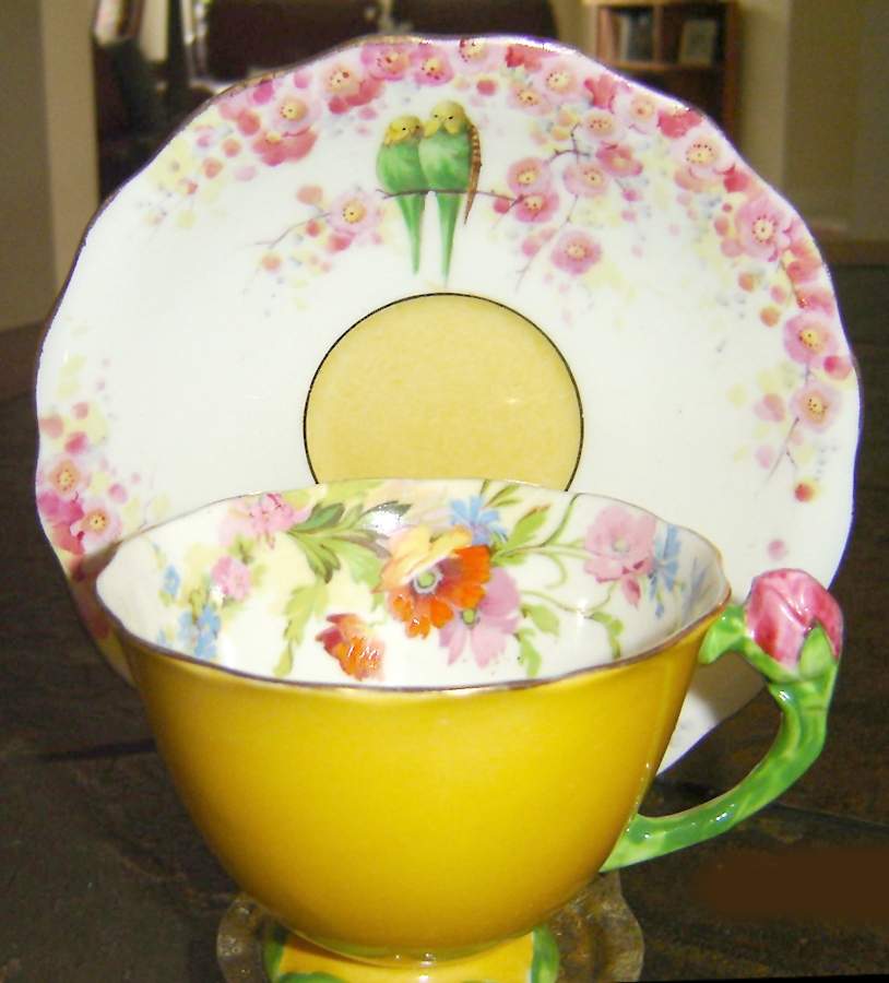 ATZ10 Footed Cup & Saucer Set by Atlas (England)-1