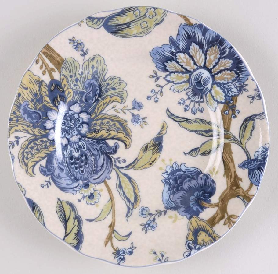 Santosha Blue Appetizer Plate by 222 Fifth (PTS)-1