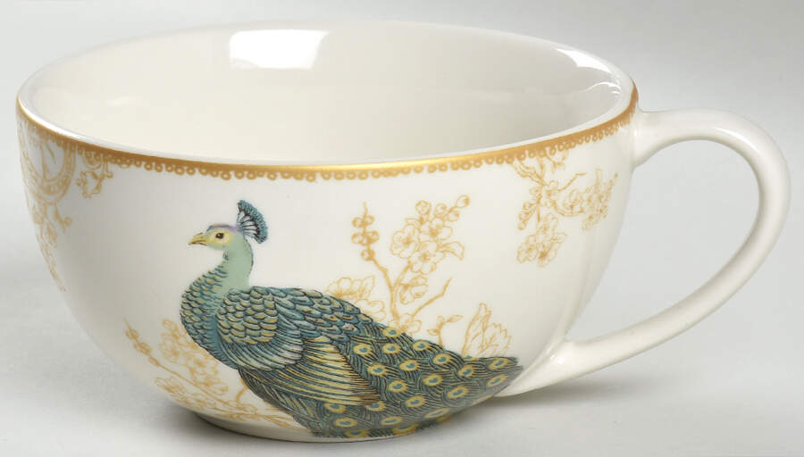 Serene Peacock Soup Mug by 222 Fifth (PTS)-1