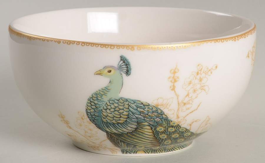 Serene Peacock Soup/Cereal Bowl by 222 Fifth (PTS)-1