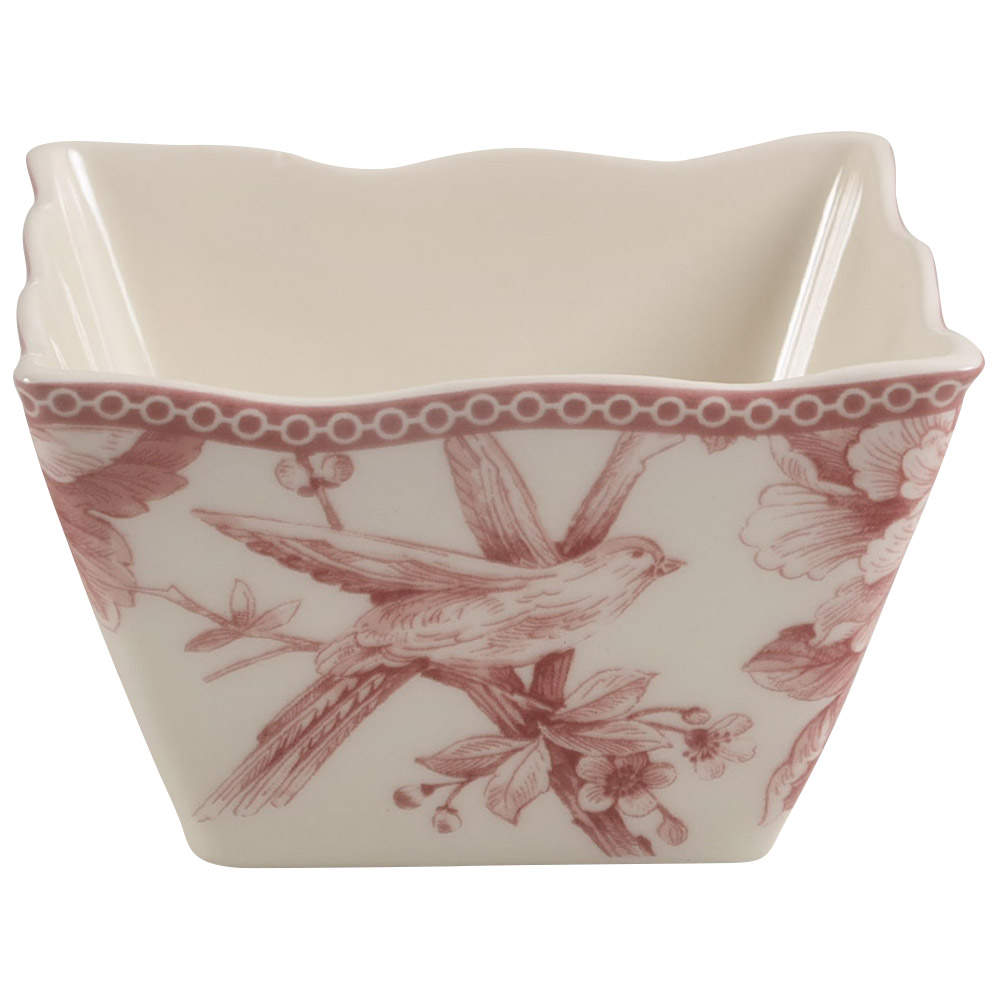 Adelaide Maroon Individual Square Appetizer Bowl by 222 Fifth (PTS)-1