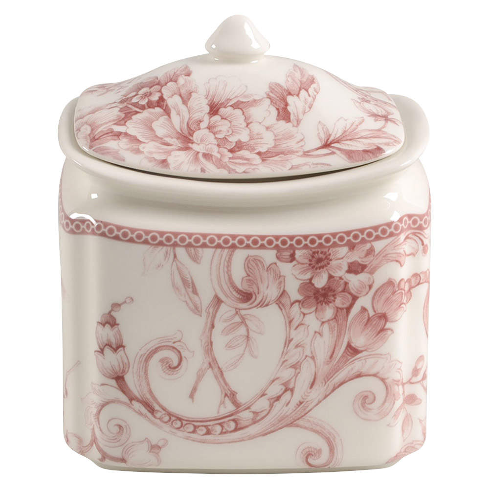 Adelaide Maroon Small Canister & Lid by 222 Fifth (PTS)-1