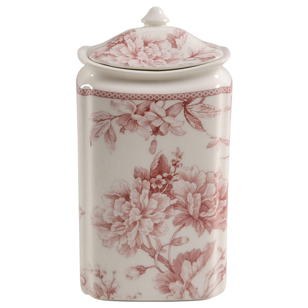 Adelaide Maroon Large Canister & Lid by 222 Fifth (PTS)-1