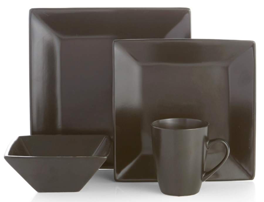 Harmony Black Dinner Plate by American Atelier-1