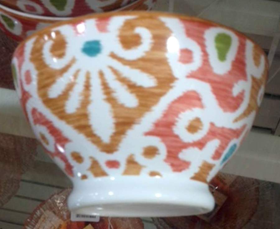 Samarkand Orange Soup/Cereal Bowl by 222 Fifth (PTS)-1