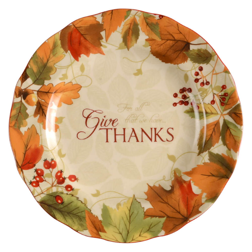 Harvest Festival Cream Dinner Plate by 222 Fifth (PTS)-1