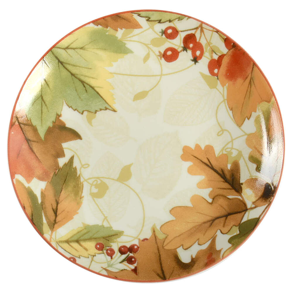 Harvest Festival Cream Appetizer Plate by 222 Fifth (PTS)-1