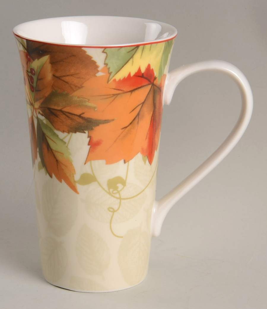 Harvest Festival Cream Latte Mug by 222 Fifth (PTS)-1
