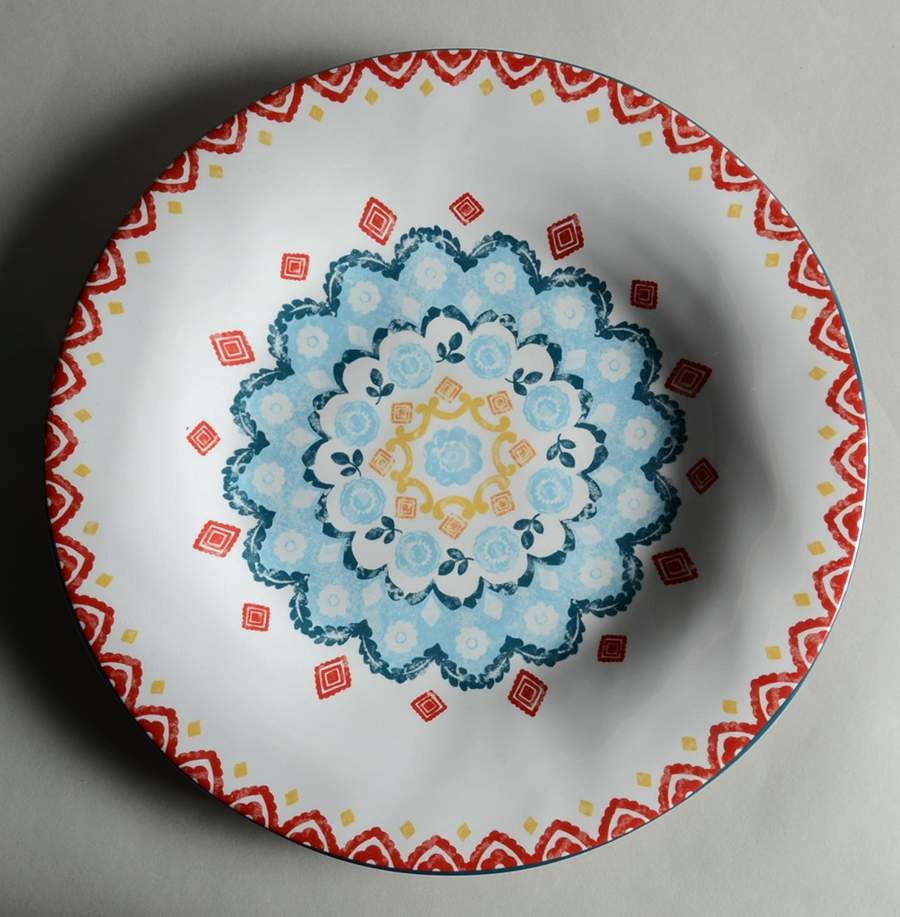 Tavira Blue 13" Chop Plate (Round Platter) by 222 Fifth (PTS)-1