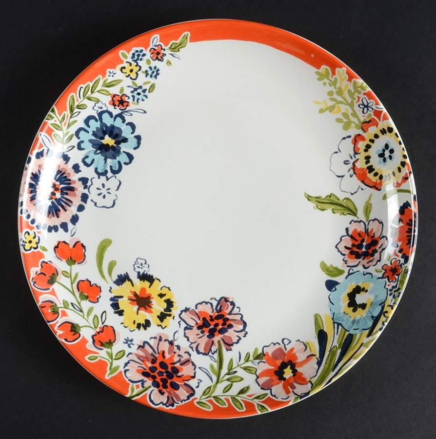 Razzle Dazzle Red Salad Plate by 222 Fifth (PTS)-1