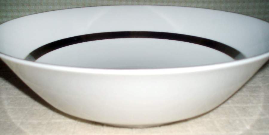 Andante Charcoal 9" Round Vegetable Bowl by Amcrest-1