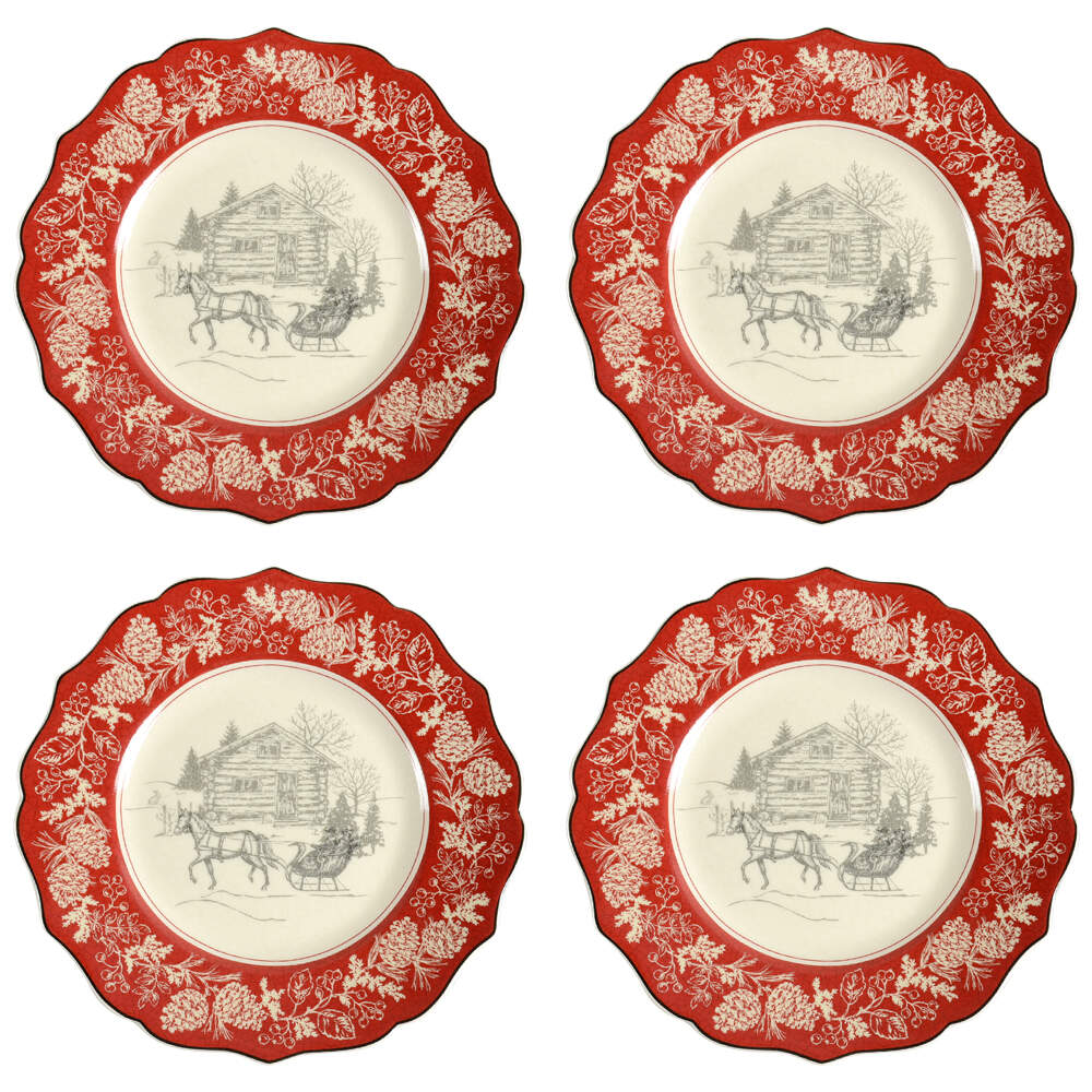 Andover Salad Plate - Set of 4 by 222 Fifth (PTS)-1