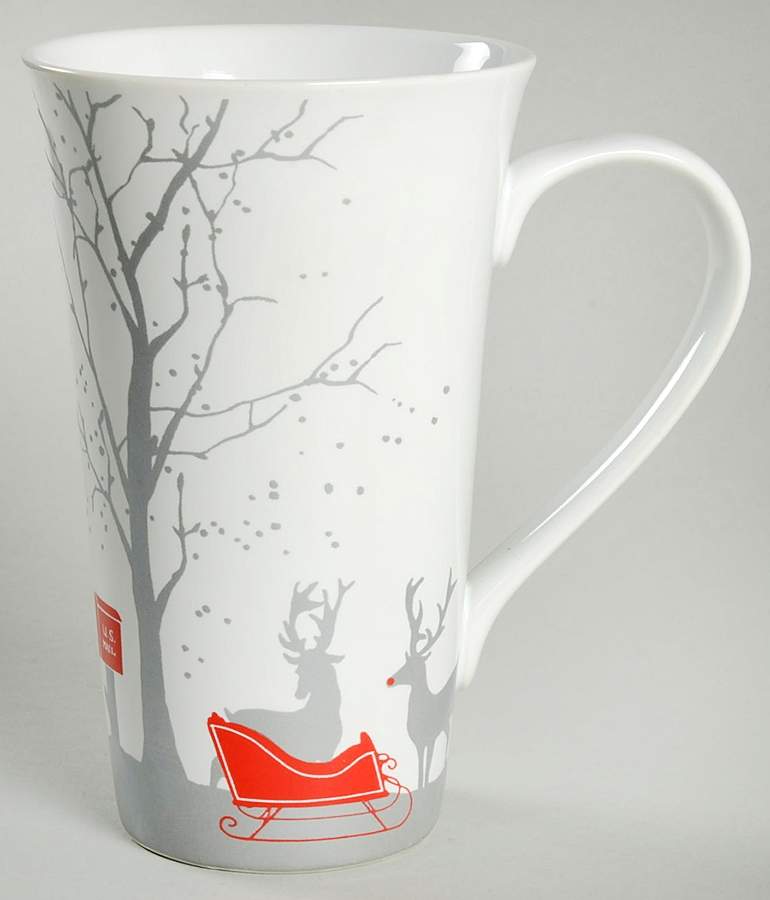 Red Sleigh Latte Mug by 222 Fifth (PTS)-1