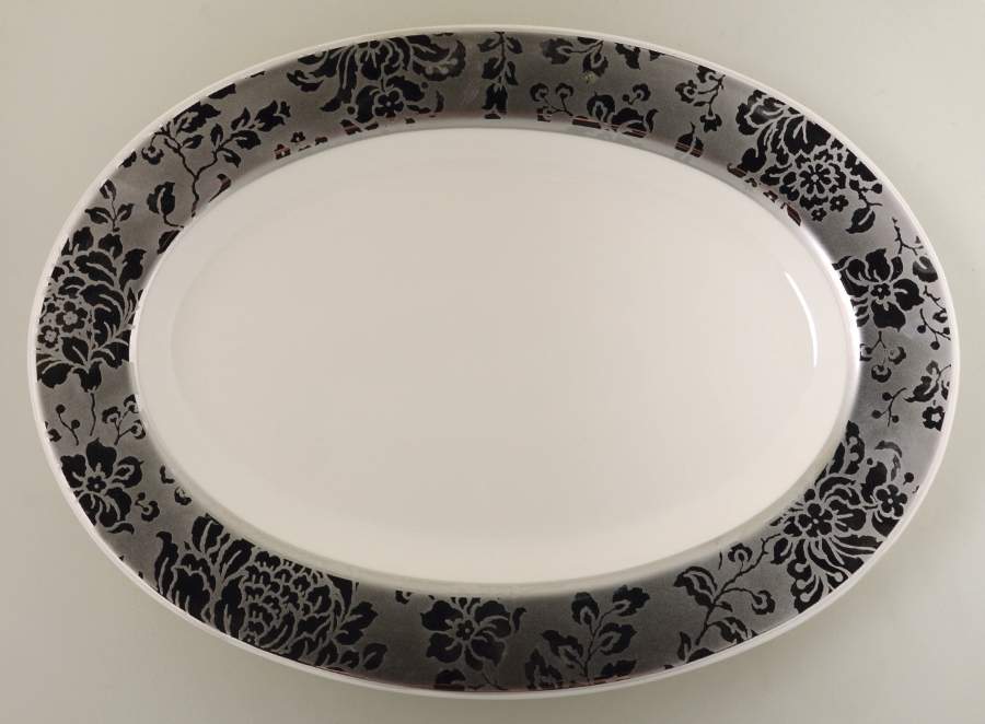 Emmalyn 14" Oval Serving Platter by 222 Fifth (PTS)-1