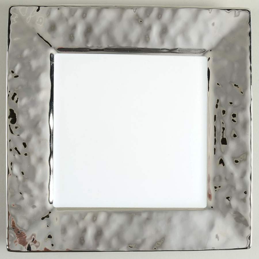 Slate Square Silver Salad Plate by 222 Fifth (PTS)-1