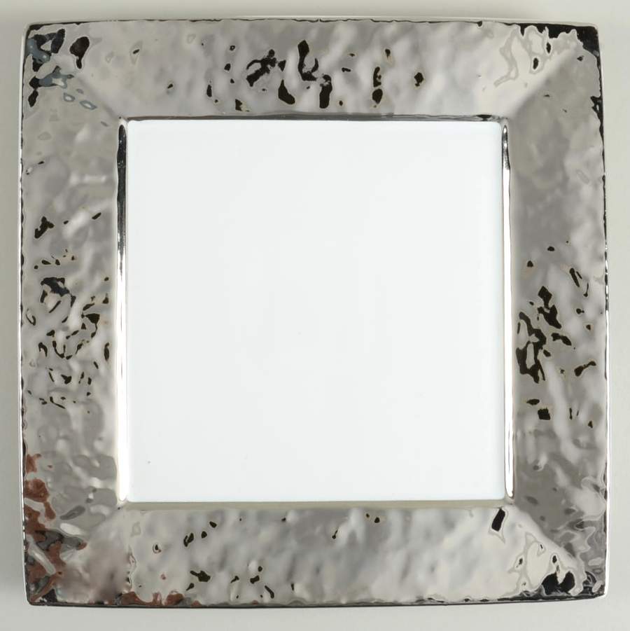 Slate Square Silver Dinner Plate by 222 Fifth (PTS)-1