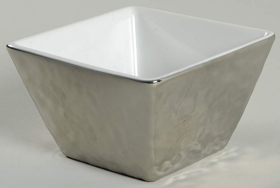 Slate Square Silver Individual Appetizer Bowl by 222 Fifth (PTS)-1