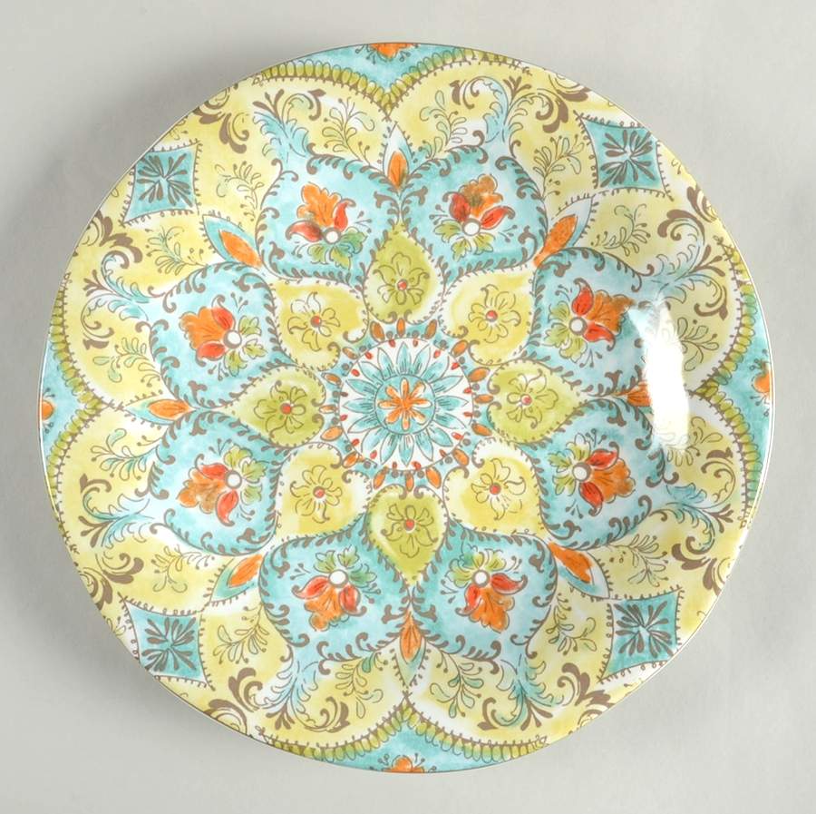 Teagan Taupe Dinner Plate by 222 Fifth (PTS)-1
