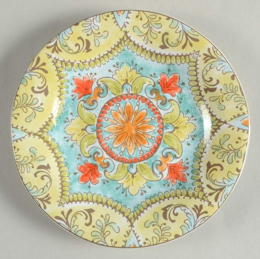 Teagan Taupe Appetizer Plate by 222 Fifth (PTS)-1