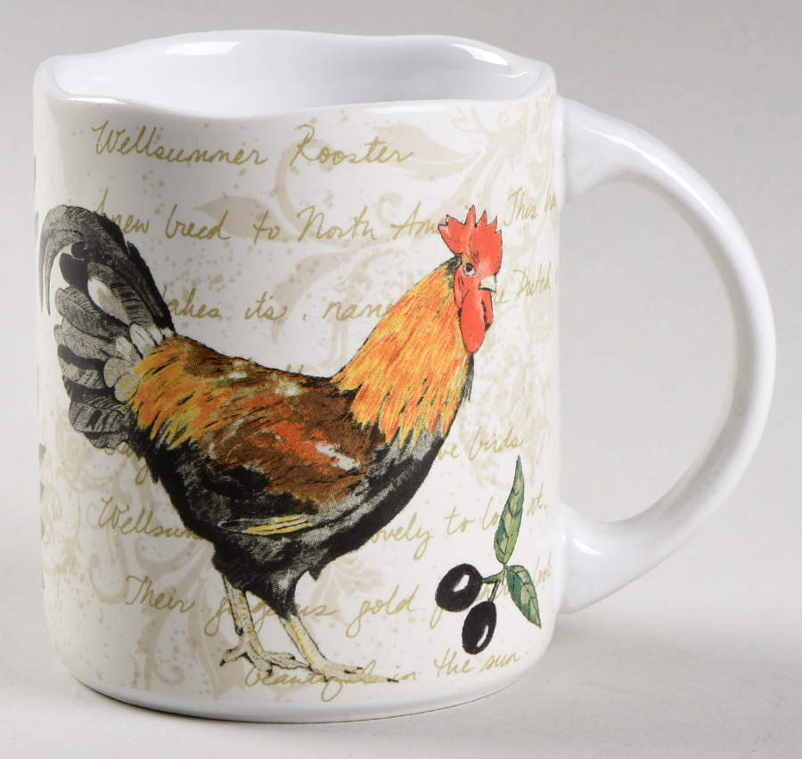 Rooster Journal Mug by 222 Fifth (PTS)-1