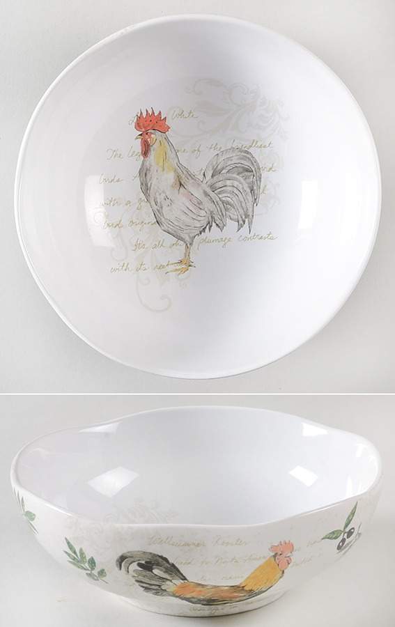 Rooster Journal Soup/Cereal Bowl by 222 Fifth (PTS)-1