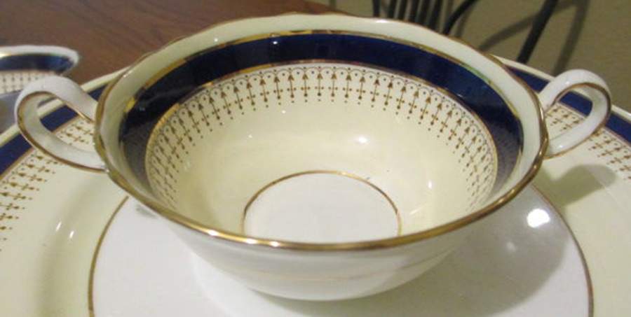 7201 Flat Cream Soup Bowl by John  Aynsley & Sons-1