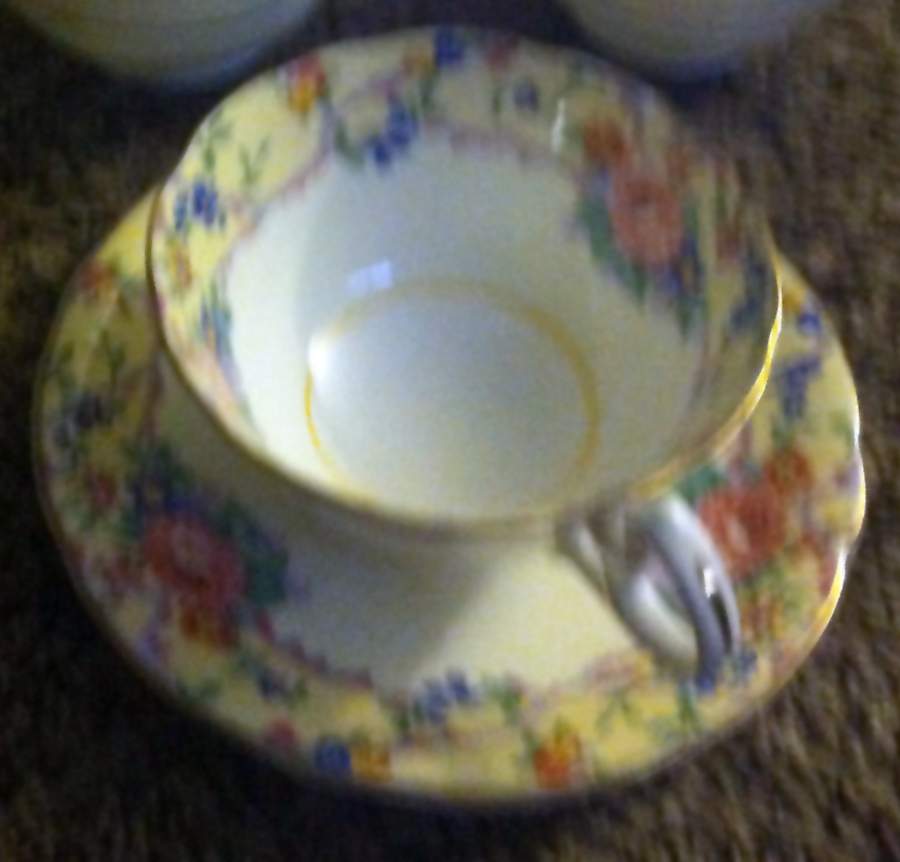 B5195-6 Footed Cup & Saucer Set by John  Aynsley & Sons-1